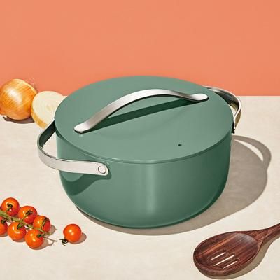 6.5 QT Dutch Oven In Sage | Non-Stick, Non-Toxic, PFAS-Free Ceramic Pans | Induction-Compatible For Healthy Cooking | Caraway