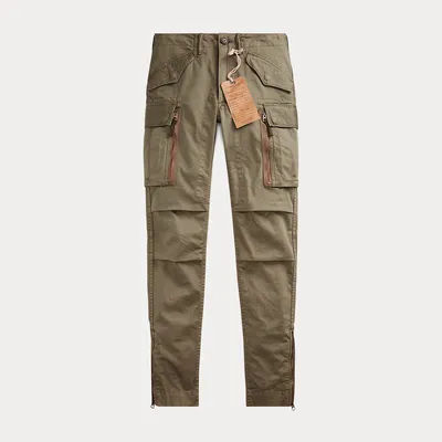Ralph Lauren Stretch Skinny Cargo Pant in Olive - Size 28