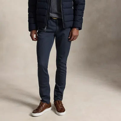 Ralph Lauren Sullivan Slim Knitlike Chino Pant in Aviator Navy - Size 35