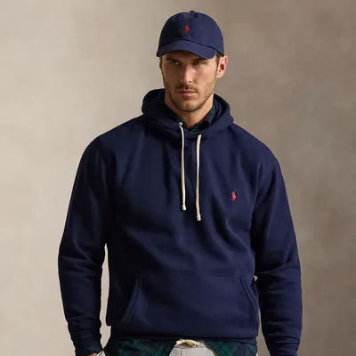 Ralph Lauren The RL Fleece Hoodie in Cruise Navy - Size 2L Tall