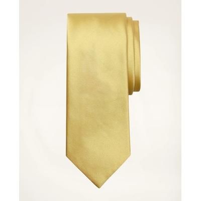 Brooks Brothers Men's Solid Rep Tie | Yellow | Size Regular