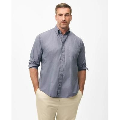 Brooks Brothers Men's Big & Tall Friday Shirt, Poplin End-on-End | Navy | Size 4X