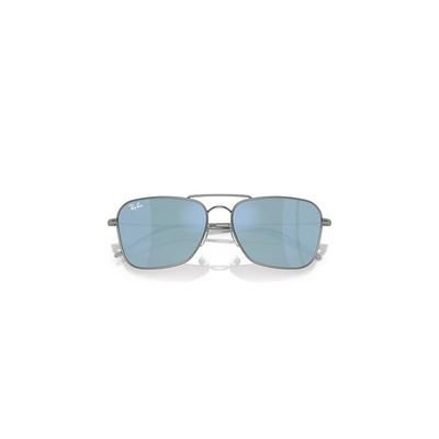 Ray-Ban Caravan Reverse Sunglasses Gunmetal Frame Blue Lenses 58-15