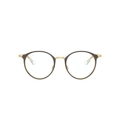 Ray-Ban Rb1053 Optics Kids Eyeglasses Gold Frame Clear Lenses Polarized 45-18