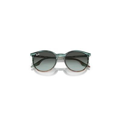 Ray-Ban Rb2204 Sunglasses Striped Blue & Green Frame Blue Lenses 51-20