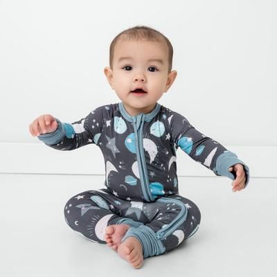 Blue To the Moon & Back Zippy - Newborn