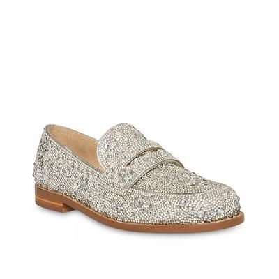 Betsey Johnson Aron Loafer | Women's | Silver Metallic | Size 5 | Loafers