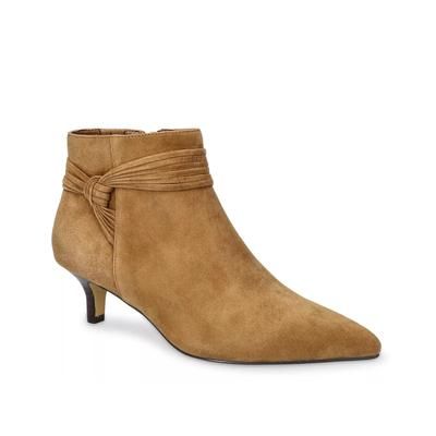 Bella Vita Extra Wide Width Jani Bootie | Women's | Cognac Suede | Size 9 | Boots | Kitten