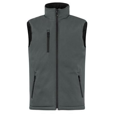 CLIQUE by Cutter & Buck Men's Regular Equinox Softshell Vest - Pure Slate - S