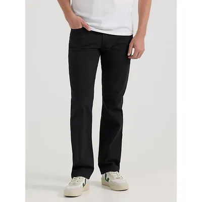 Men’s Lee Extreme Motion Regular Straight Twill Jeans Black (Size 34 x 29)