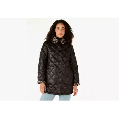 Kate Spade Quilted Coat, Black - XS
