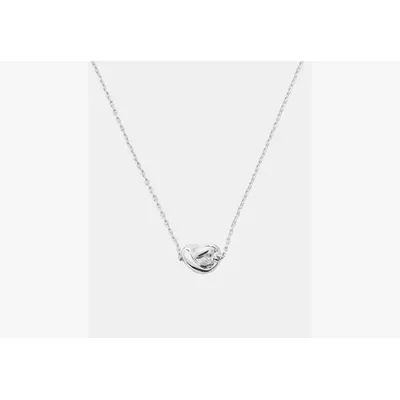 Kate Spade Sailor's Knot Mini Pendant Necklace, Silver