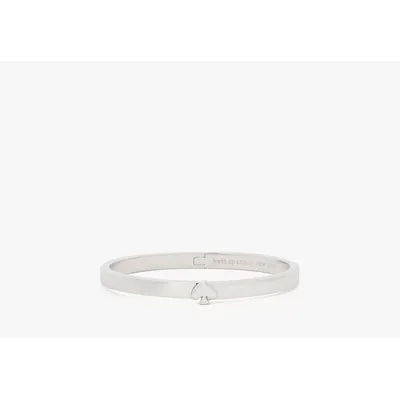 Kate Spade Everyday Spade Thin Metal Bangle, Silver