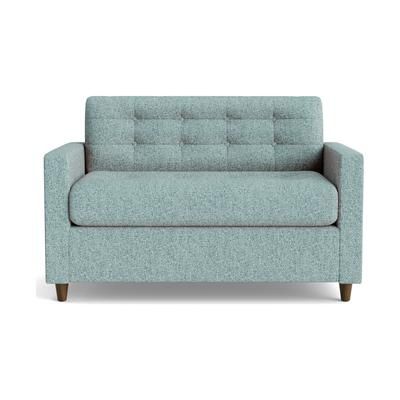 Eliot Twin Sleeper Sofa Bungalow Slate TEMPUR-Response Memory Foam Blue Mid-Century Modern