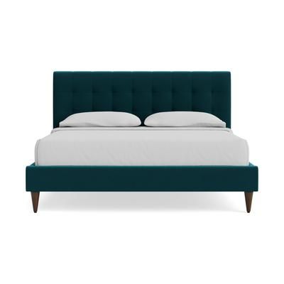 Eliot Bed Royale Peacock Queen Blue Mid-Century Modern