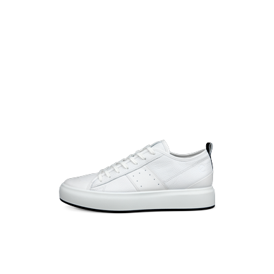 ECCO Street Ace - Men's Leather Sneaker - White