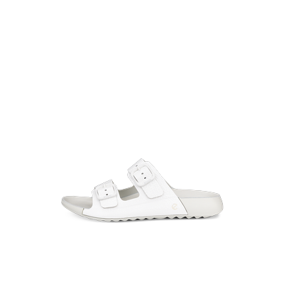 ECCO Cozmo - Women's Leather Two - Strap Sandal - White