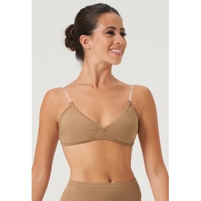 Bloch Deva Clear Back Bra - Tan - P - Z3357