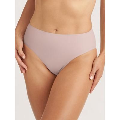 TC Wonderful Edge Matte Microfiber Modern Hi-Cut Brief Shapewear Rose Bisque M