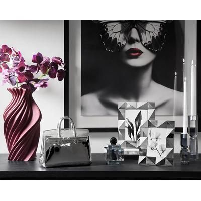 Butterfly Kiss Art | Black Red | Z Gallerie | 31.75"W x 1.75"D x 43.5"H | Black polyresin frame