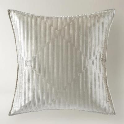 Glam Velvet Bedding | Grey | Duvet Covers & Shams | Z Gallerie | Euro Sham Cover 26" x 26" | 100% velvet
