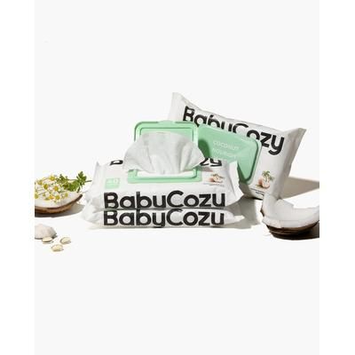 BabyCozy Coconut Baby Wet Wipes (6 Packs, 240 Wipes)