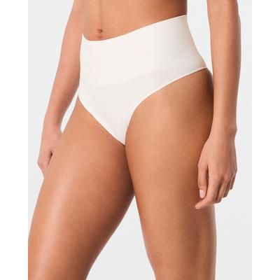 Spanx Women's SPANXshape® ExtraOrdinary Supima Cotton Thong in Powder