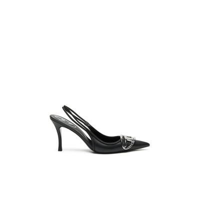 Diesel - D-Venus-Slingback pumps in nappa leather - Heels - Woman - Black