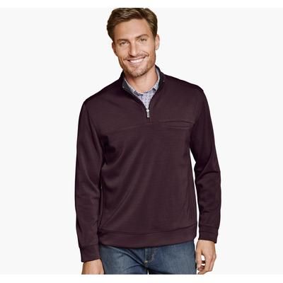 Johnston & Murphy Men's Essential Quarter-Zip - Burgundy - Size S - NA