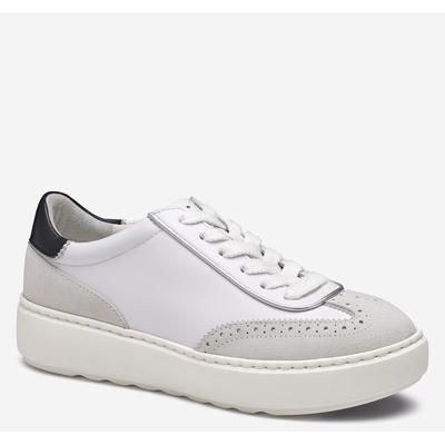Johnston & Murphy Women's Cammie T-Toe Lace-Up - White Glove Leather/Suede - Size 7 - M