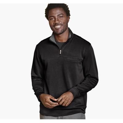 Johnston & Murphy Men's Essential Quarter-Zip - Black - Size M - NA
