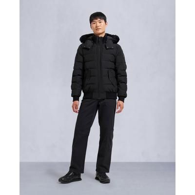 Moose Knuckles - Men's Onyx Scotchtown Shearling Trim Bomber Jacket
