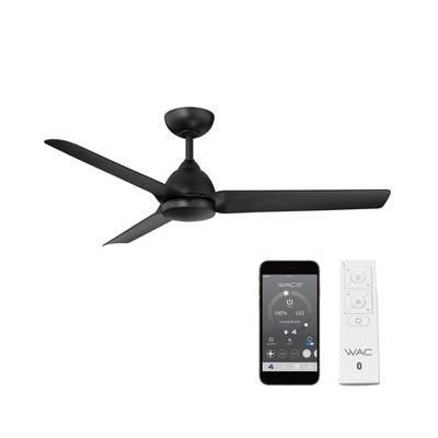 Wac Lighting Smart Fans Mocha 54 in Indoor or Outdoor Smart Home Ceiling Fan - Matte Black