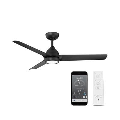 Wac Lighting Smart Fans Mocha 54 in 3000K Led Indoor or Outdoor Smart Home Ceiling Fan - Matte Black
