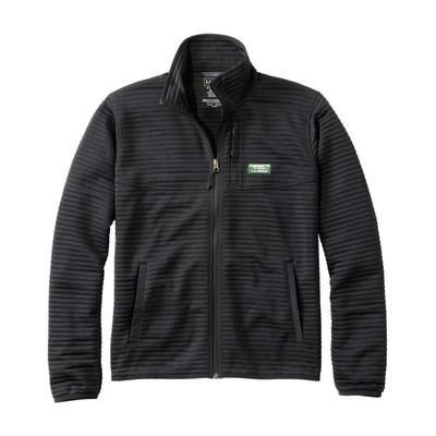 Men's Airlight Knit Full-Zip Mid-Night Black XXL, Synthetic Polyester L. L.Bean