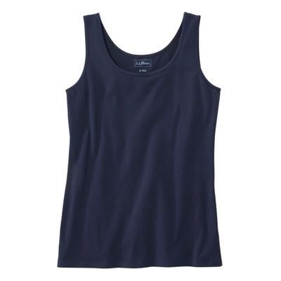 Women's Layering Tank Classic Navy 2X, Cotton Blend L. L.Bean