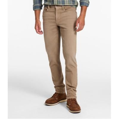 Men's BeanFlex Jeans, Standard Athletic Fit Coastal Dune 46x30, Denim Cotton Blend L. L.Bean