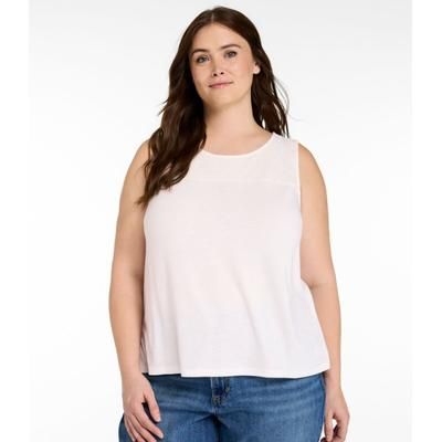 Women's Camden Hills Tee, Tank Top Sea Salt 1X, Tencel Blend L. L.Bean
