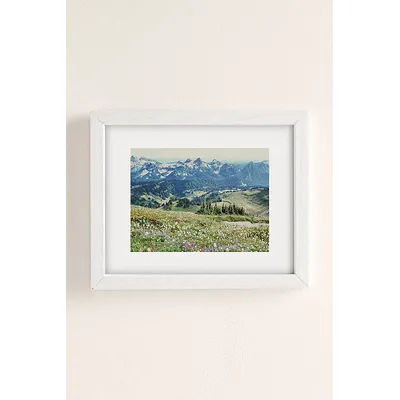 Hillary Murphy Wildflower Meadow Art Print in White Wood Frame at Urban Outfitters