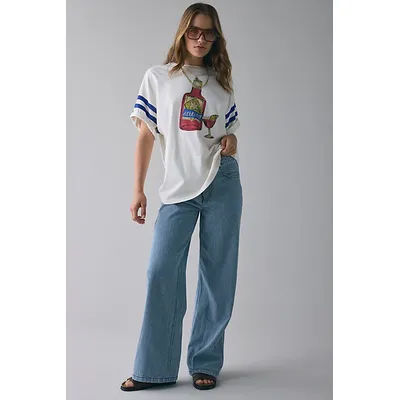 BDG Ozzy Pinstripe Loose Jeans in Light Pinstripe, Women's at Urban Outfitters