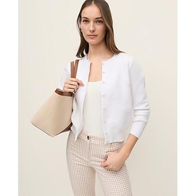 Ann Taylor Floral Jacquard Ann Cardigan