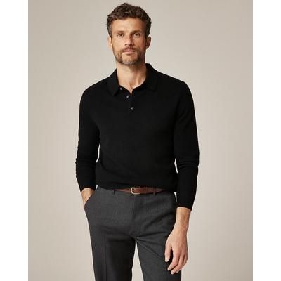Cashmere collared sweater-polo