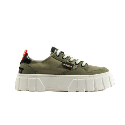 Palladiumboots Womens Pallatower Lo Vetiver Low Top Sneaker
