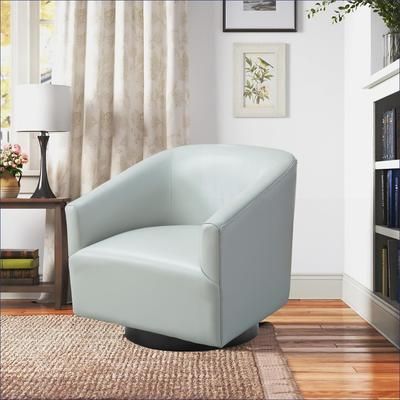 Watnature Garland Light Gray Wood Base Swivel Accent Chair Comfortable Seating for Adults for Living Room Bedroom one_size | MB3ZTOIRA0KW