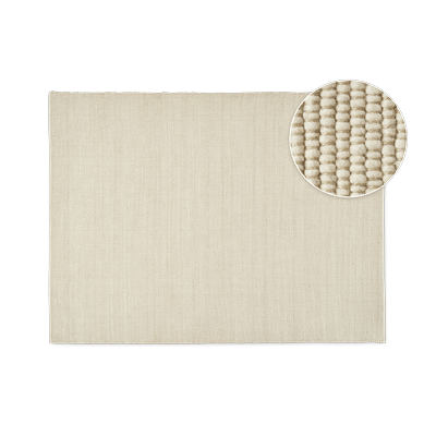 Large White Area Rug by Castlery, 9' x 12' Beige