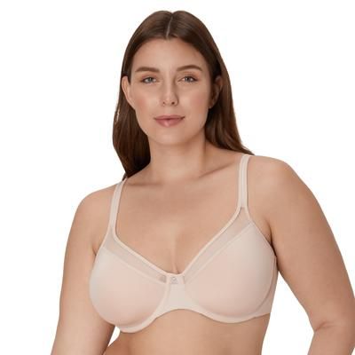 Bali One Smooth U Ultra Light Underwire Bra, Smoothing, Spacer Cups Sandshell 38DD