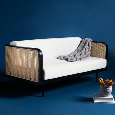 Safavieh Helena Sofa, Black/Natural