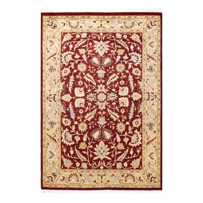 Bloomingdale's Mogul M1444 Area Rug, 4'3" x 6'3" - Red