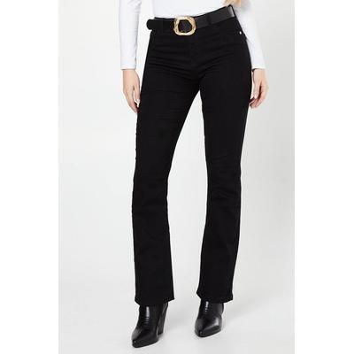 Comfort Stretch Bootcut Jeans, black