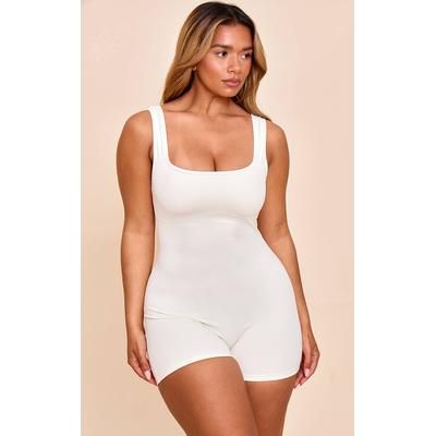 Shape Pale Yellow Active Sculpt Square Neck Unitard